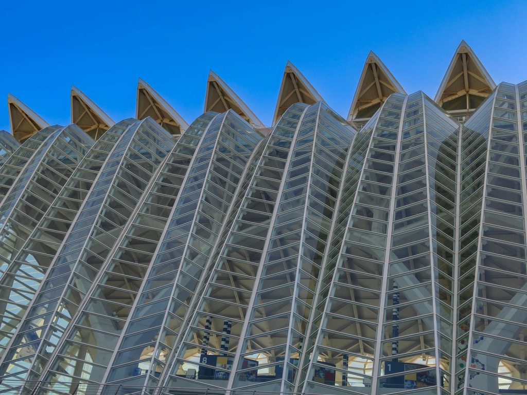 Architectural Detail of Valencia's Science Museum